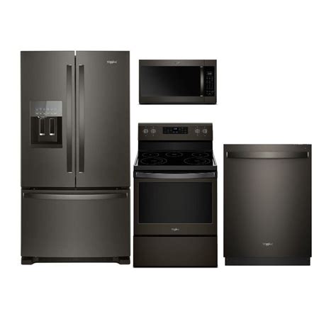 This is why the era of the modern, compact, sleek, and thus, opting for a stainless steel kitchen appliance package would be your way of helping mother nature. Whirlpool 4 Piece Kitchen Appliance Package with Electric ...