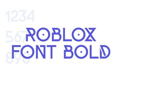 Roblox Font Bold Font Free Download