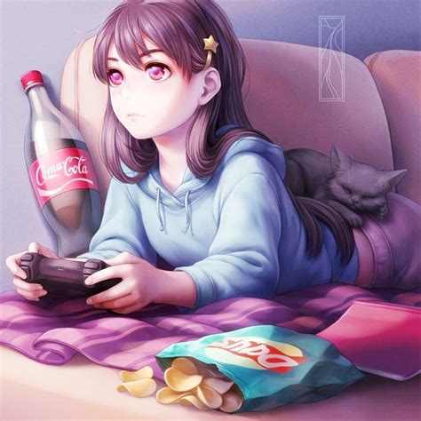 Anime Girl Gamer Wallpapers Top Free Anime Girl Gamer Backgrounds