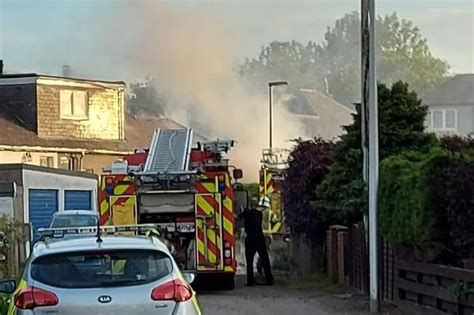 Emergency Services Race To Huge Fire At Scots Home As Crews Tackle