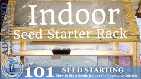 Starting Seeds Diy Indoor Seed Starter Rack With Grow Light Seed