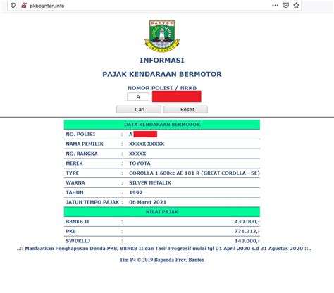 Hanya saja, banyak pengguna yang belum tahu atau lupa cara melakukannya. Cara Cek Pajak Kendaraan Bermotor Banten Online (Informasi ...