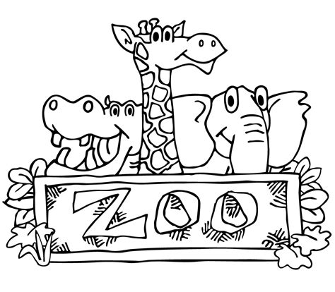 Black And White Zoo Clipart 10 Free Cliparts Download Images On