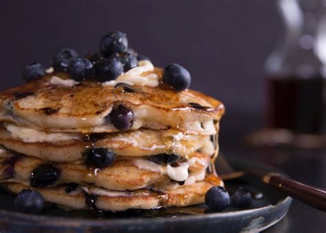 Fluffy Whole Wheat Blueberry Pancakes From Scratch Digital Travel