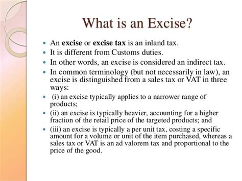 Excise Duties Act