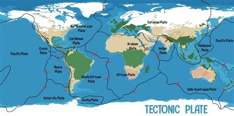 café Llanura Irónico placas tectonicas del mapamundi Limpia la