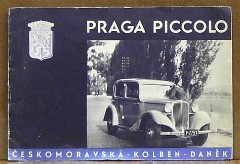 Kniha Praga Piccolo Reklamní Brožura Na Automobil Antikvariát