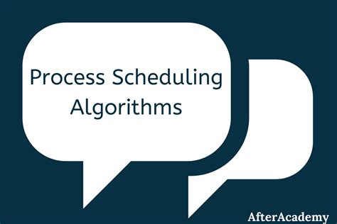 Process Scheduling Algorithms In The Operating System