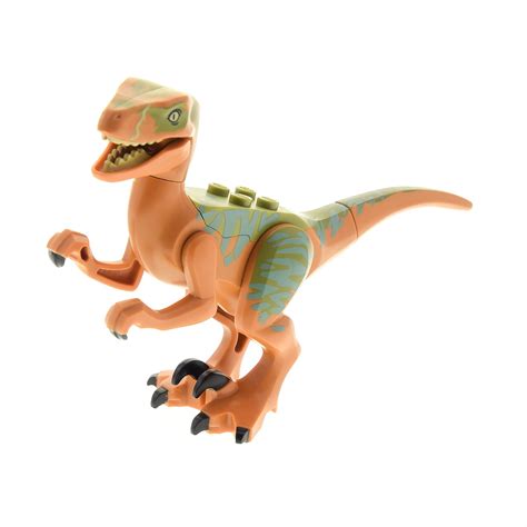 1x Lego Tier Dino Velociraptor Hell Nougat Raptor Dinosaurier Raptor05