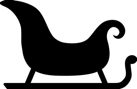 Silhouette Of A Sleigh Clip Art Library