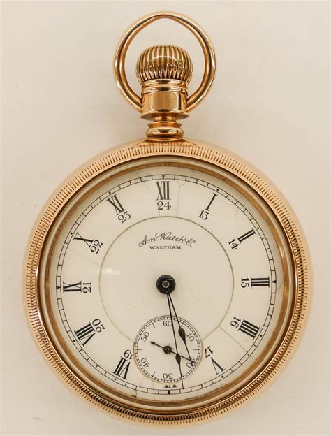 Sold Price 14k Waltham Model 1883 Gold Pocket Watch Size 18s Manual