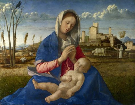 Madonna Of The Meadow Giovanni Bellini