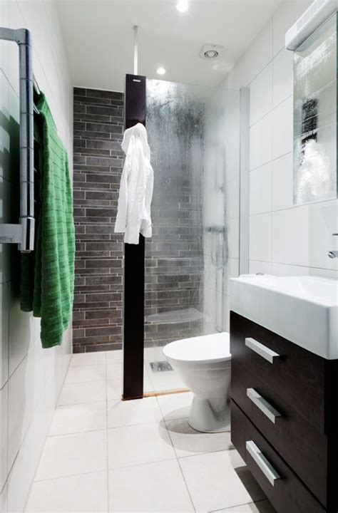 Small bathrooms can be a design and decorating challenge, but with the right combination of fixtures, surfaces, colors, decor and lighting, it's possible to create the illusion of a much larger space. The 25+ best Small narrow bathroom ideas on Pinterest ...