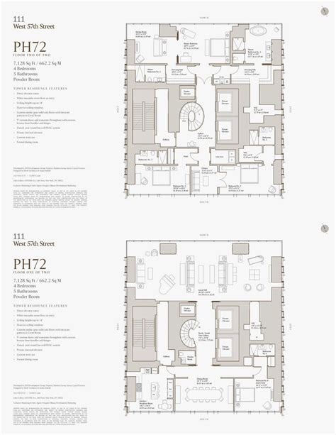 111 West 57th Street Ph 72 111 West 57th Street House Floor Plans
