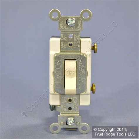 Leviton Light Almond Commercial Toggle Wall Light Switch 20a 120277v