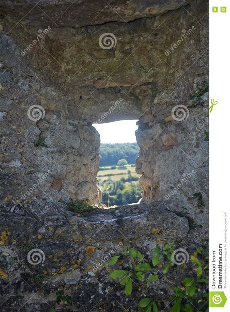 Loophole In Old Castle Wall Stock Image Image Of House Arch 77100693