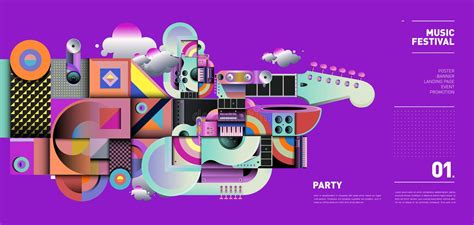 Music Festival Illustration Design For Party And Event Vector