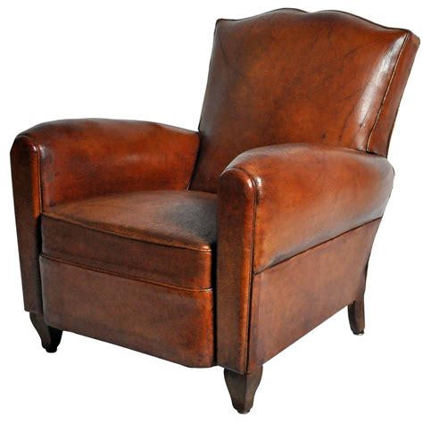 Art Deco Leather Club Chair At 1stdibs
