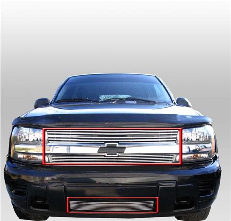02 05 Chevy Trailblazer Front Upperbumper Grille Grill Combo 03 04 Ext