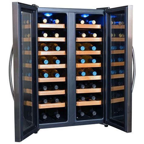 Newair 32 Bottle Dual Zone Thermoelectric Wine Cooler Aw 321ed The