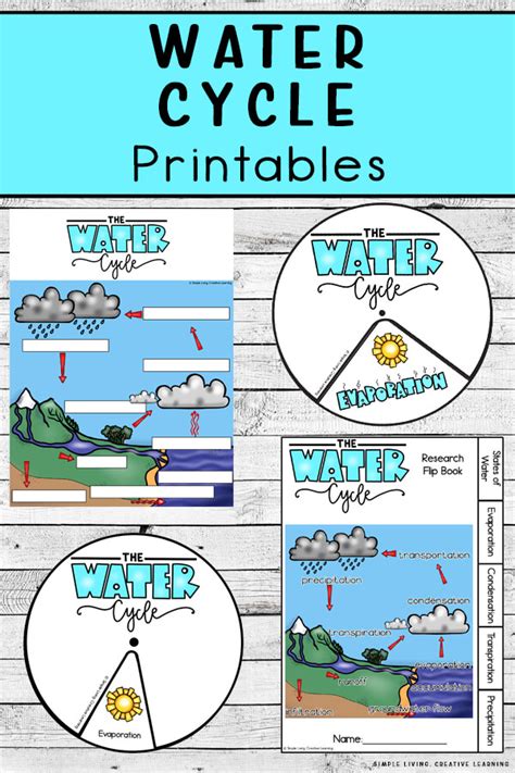 Water Cycle Printables Simple Living Creative Learning