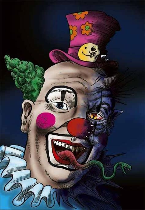 Evil Clown Clown Illustration Evil Clowns Creepy Clown