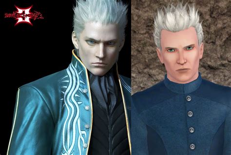Mod The Sims Vergil Devil May Cry Yaa 2in1