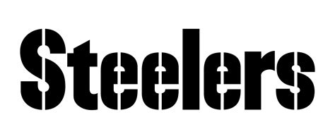 The steelers logo as a transparent png and svg (vector). Black and White Steelers Logo - LogoDix