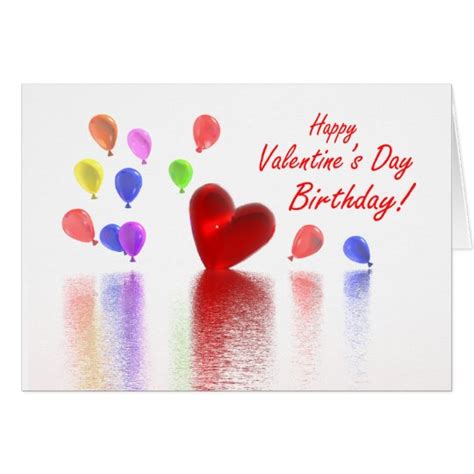 Valentine Birthday Celebration Card