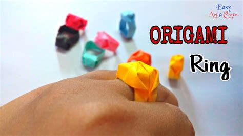 Origami Ring Diy Easy Paper Ring Ring Origami Instructions In