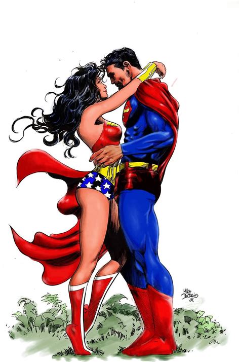 Wonder Woman And Superman By Mike Deodato Jr Superman Wonder Woman Wonder Woman And Superman