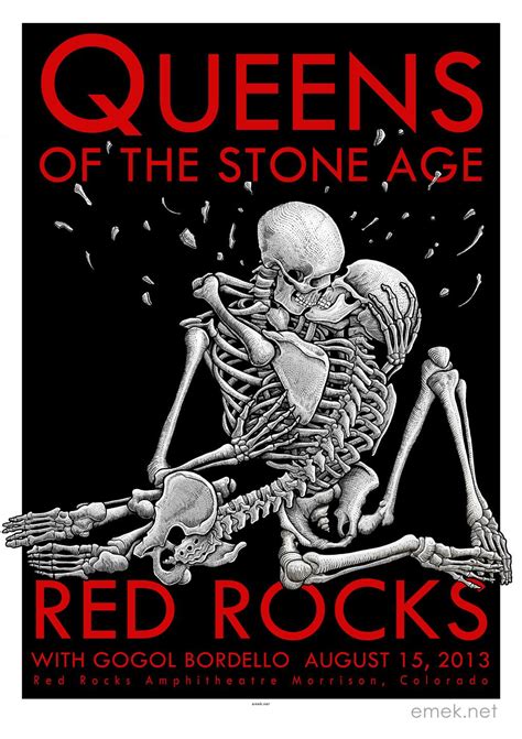 Queens of the stone age has recorded 2 hot 100 songs. INSIDE THE ROCK POSTER FRAME BLOG: Emek Queens of the ...