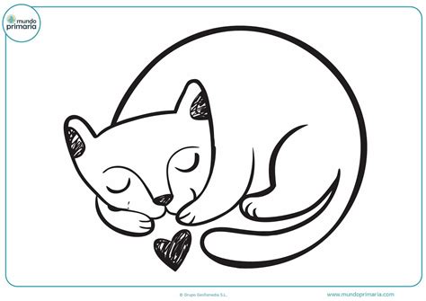Dibujos De Gatos Para Imprimir Y Colorear Mundo Primaria 148