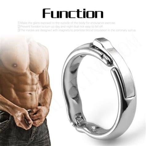 Magnet Cock Ring Metal Glans Rings Male Foreskin Rings Penis Erection Sex Toy Ebay