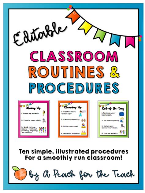 Yayyy The Classroom Routines And Procedures Set Is Finally Editable