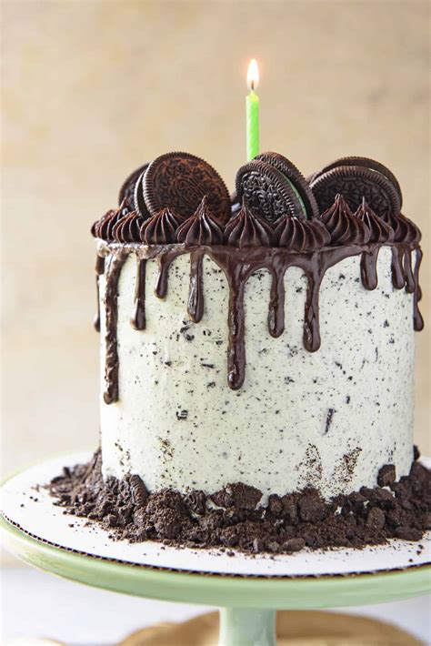 Mint Oreo Cookies And Cream Cake The Crumby Kitchen