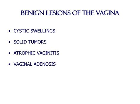 ppt benign diseases of the vulva vagina and cervix powerpoint presentation id 6890859