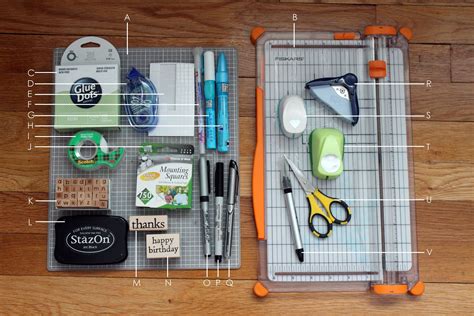 Basic Card Making Supplies And Tools