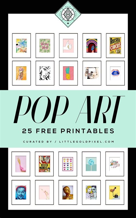 Free Pop Art Printables For Your Gallery Walls Artofit