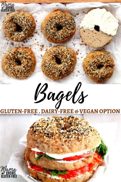 Typically, vegan and gluten free bread and baked goods are difficult to find because eggs are often added to gluten free flour replacements as a binder. Gluten-Free Bagels {Dairy-Free & Vegan Option} - Mama ...
