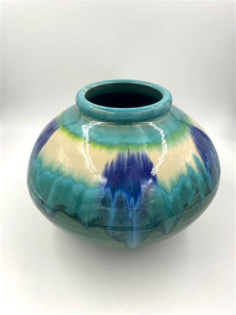 Teal Globe Vasen Lasser Ceramics