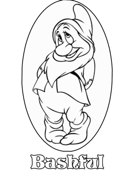 Coloring pages of aladdin princess to print out. Bashful | Kleurplaten | Pinterest