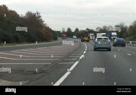 Road Merging Hi Res Stock Photography And Images Alamy