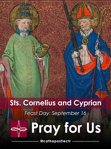Sts Cornelius And Cyprian — Catholic Apostolate Center Feast Days