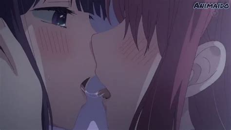 Anime Yuri Kiss Kuzu No Honkai Scum S Wish Hanabi X Ecchan