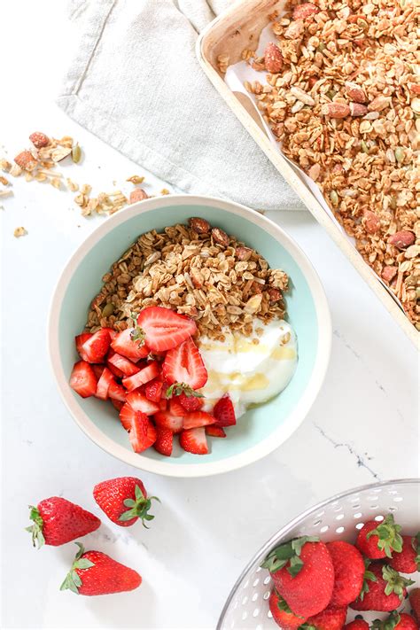 yogurt parfait and granola bowl recipe healthnut nutrition