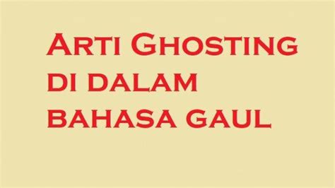 Jamet merupakan kata bahasa gaul yang sedang populer saat ini dalam bahasa gaul. Dighosting Artinya Dalam Bahasa Gaul, Cek Arti Ghosting ...