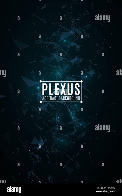 Plexus Abstract Background Modern Futuristic Geometry Flying