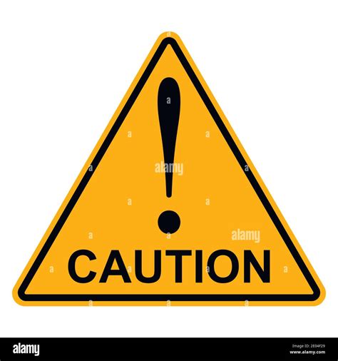Hazard Sign Vector Hi Res Stock Photography And Images Alamy