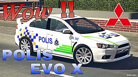 Tutorial Kereta Polis Evo Design Paling Mudah Car Parking Multiplayer